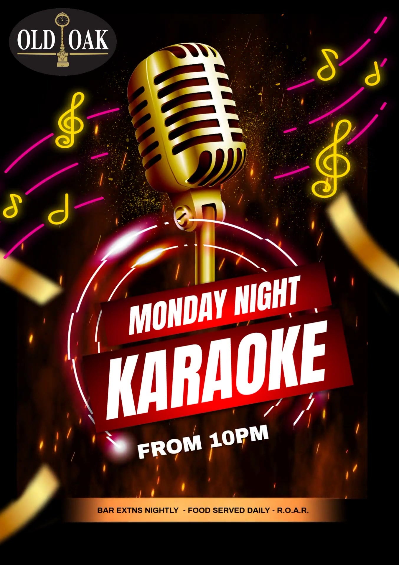 Poster for Monday Night Karaoke with Trevor Fitz