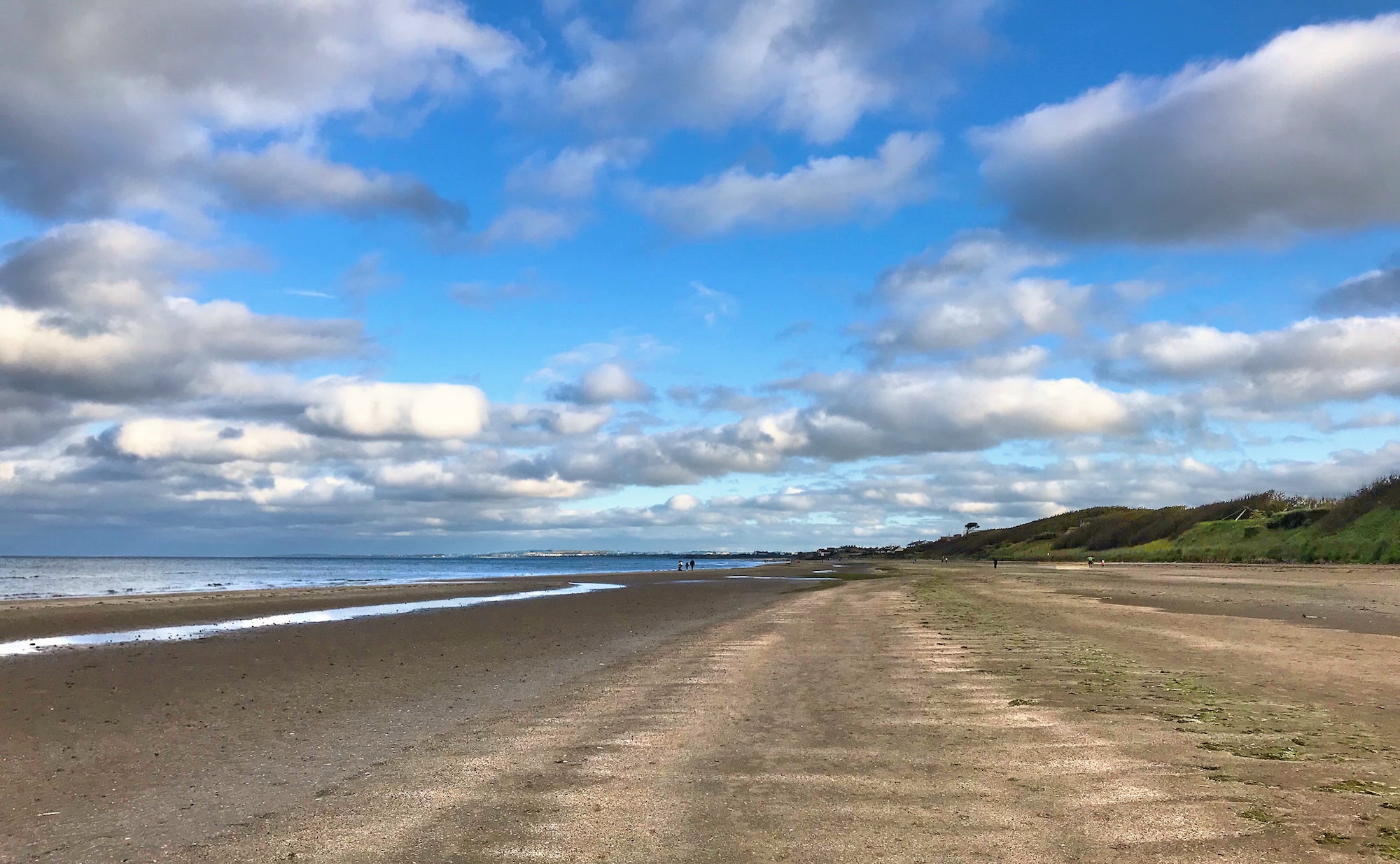 Laytown Beach in County Meath on a sunny day