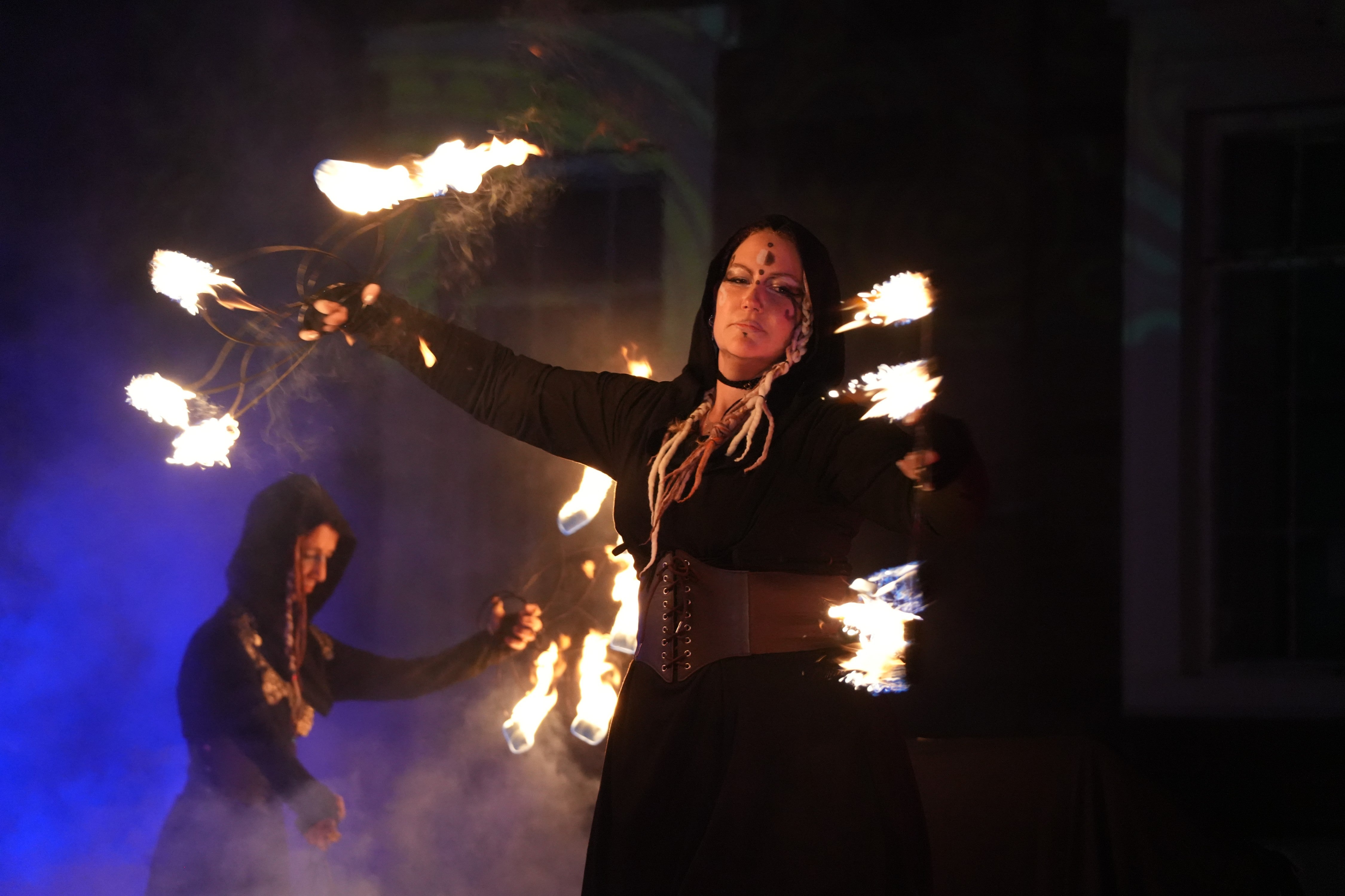 Two Fire Performers present The Cailleach Chiarraí Fire Spectacle
