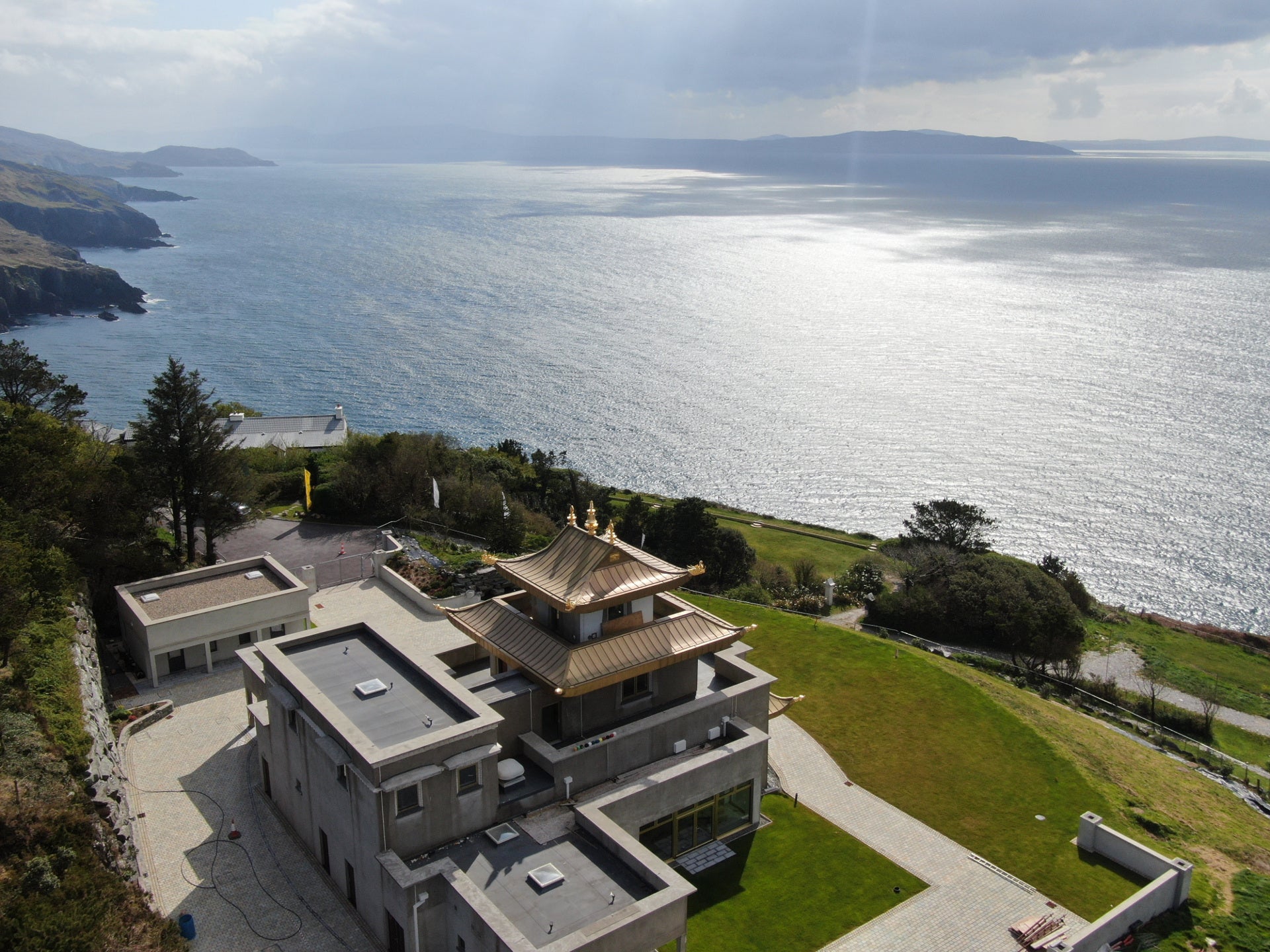 Sea view from building.