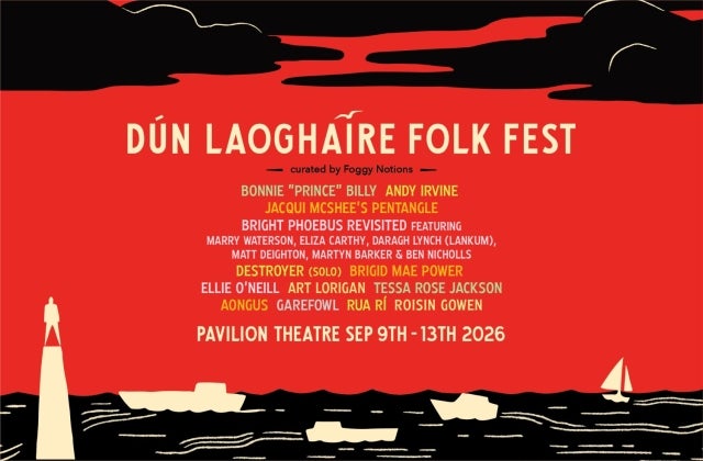 Poster for Dún Laoghaire Folk Festival 2026