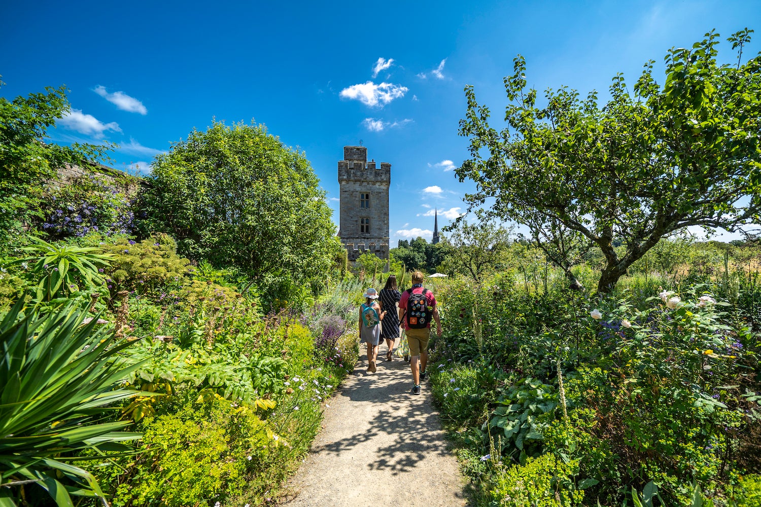 A family visiting Lismore Castle Gardens in Co Waterford