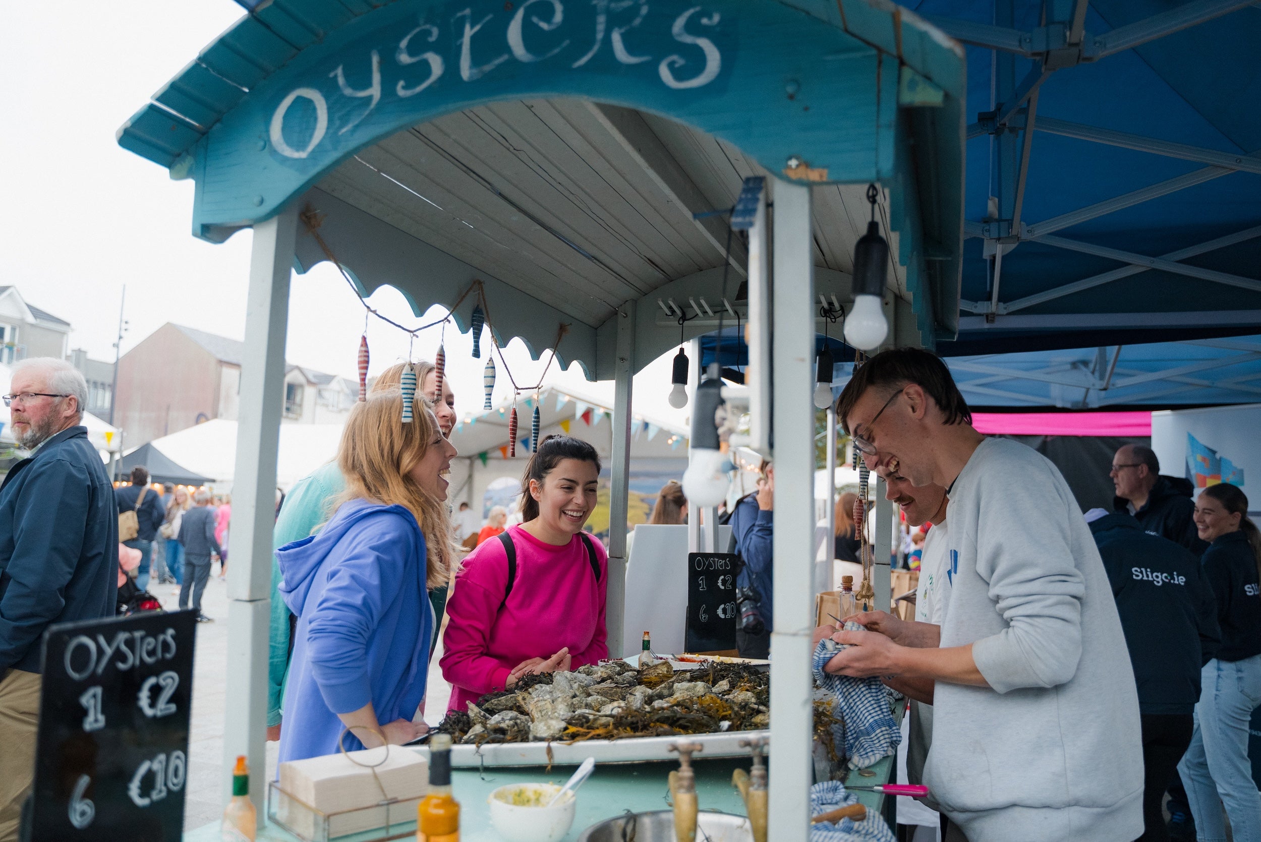 People at the 2024 Taste of Sligo food festival in Co Sligo