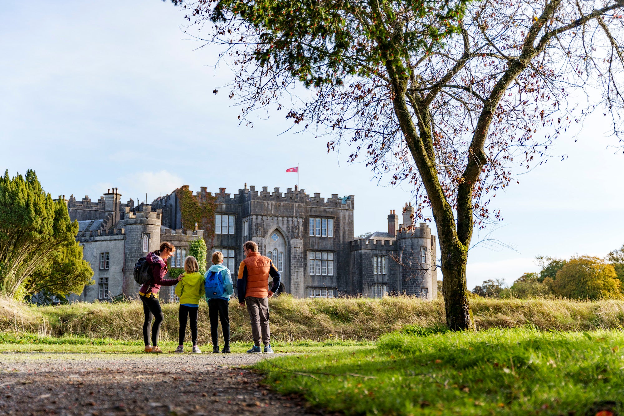A family at Birr Castle and Demesne, Co Offaly