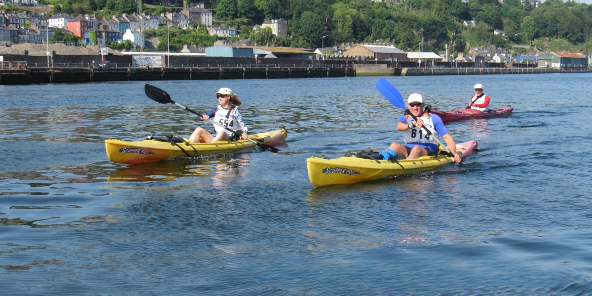 People kayaking in the Cork Harbour Festival
