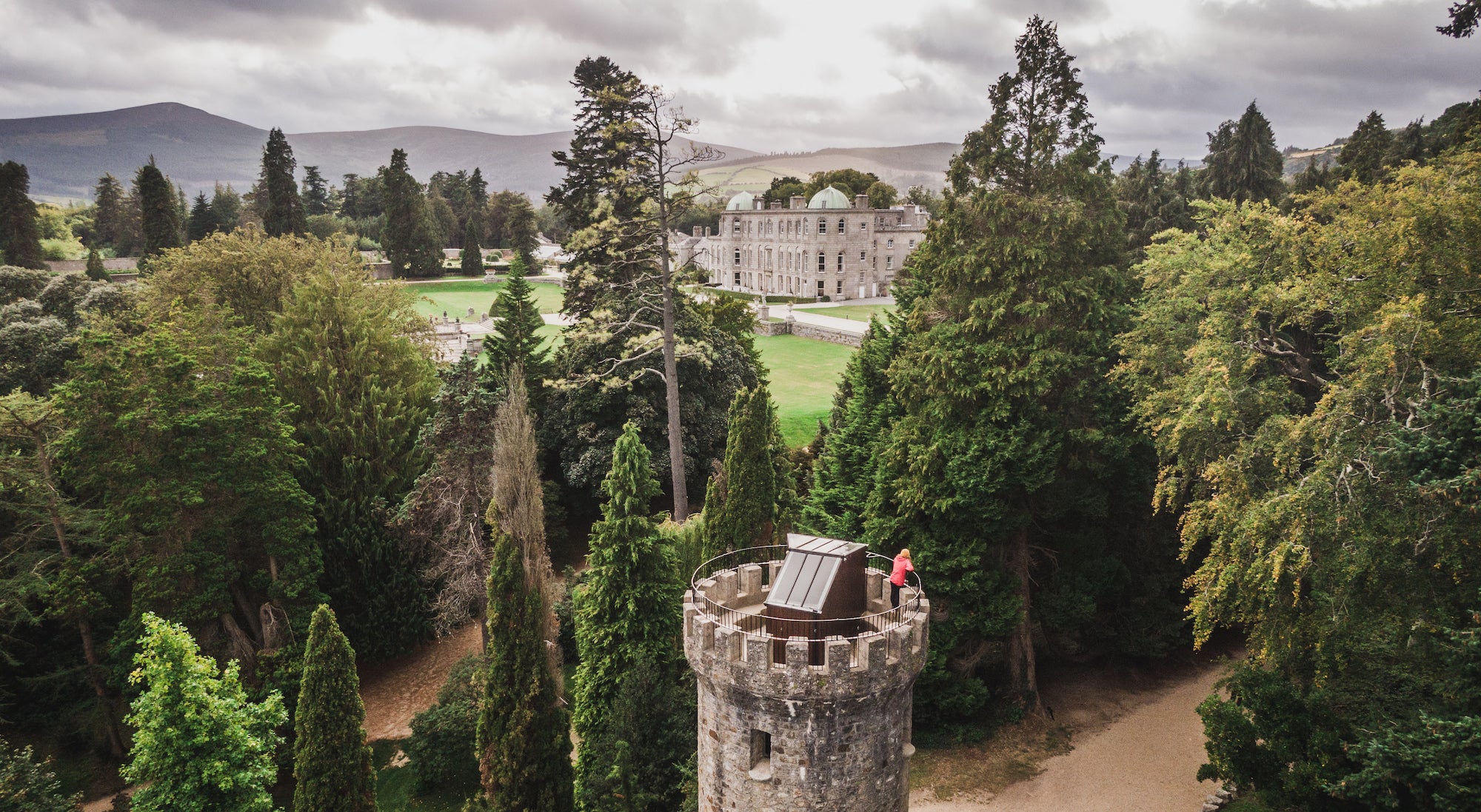 Wander the wildflower meadows at Powerscourt House and Gardens.
