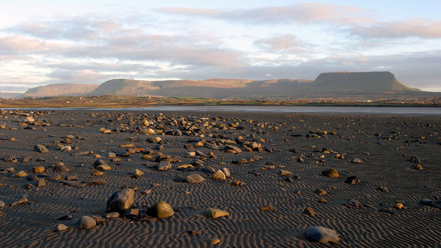 Streedagh Beach with Benbulben in the background, County Sligo
