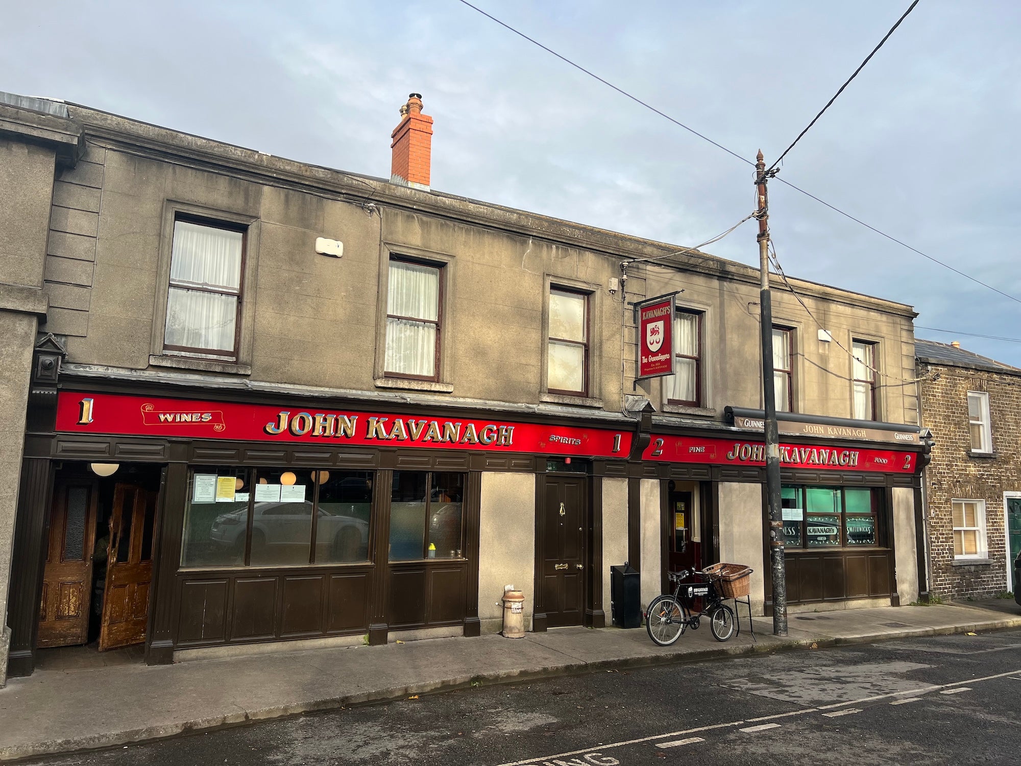 Exterior view of Gravediggers Pub in Co Dublin