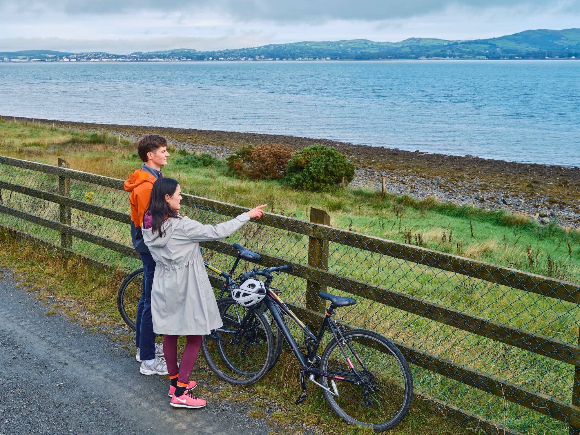 People on the Carlingford Lough Greenway in Co Louth