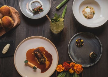 Sample of the dishes served from the menu at Amai By Viktor