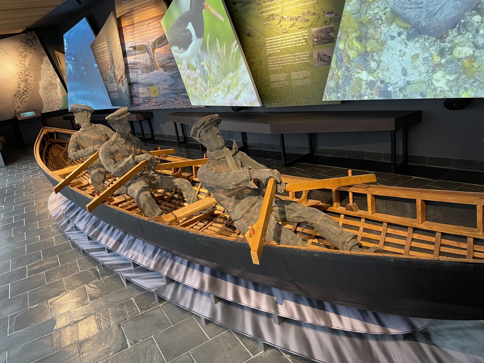 A sculpture in the Blasket Centre in Dingle, Co Kerry