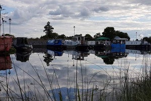 Image of boats docked at the harbour