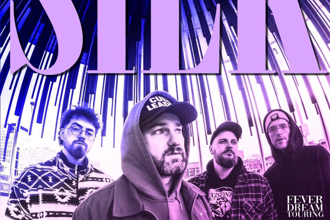 Irish shoegazers, Silk, poster with 4 men in hoodies or caps