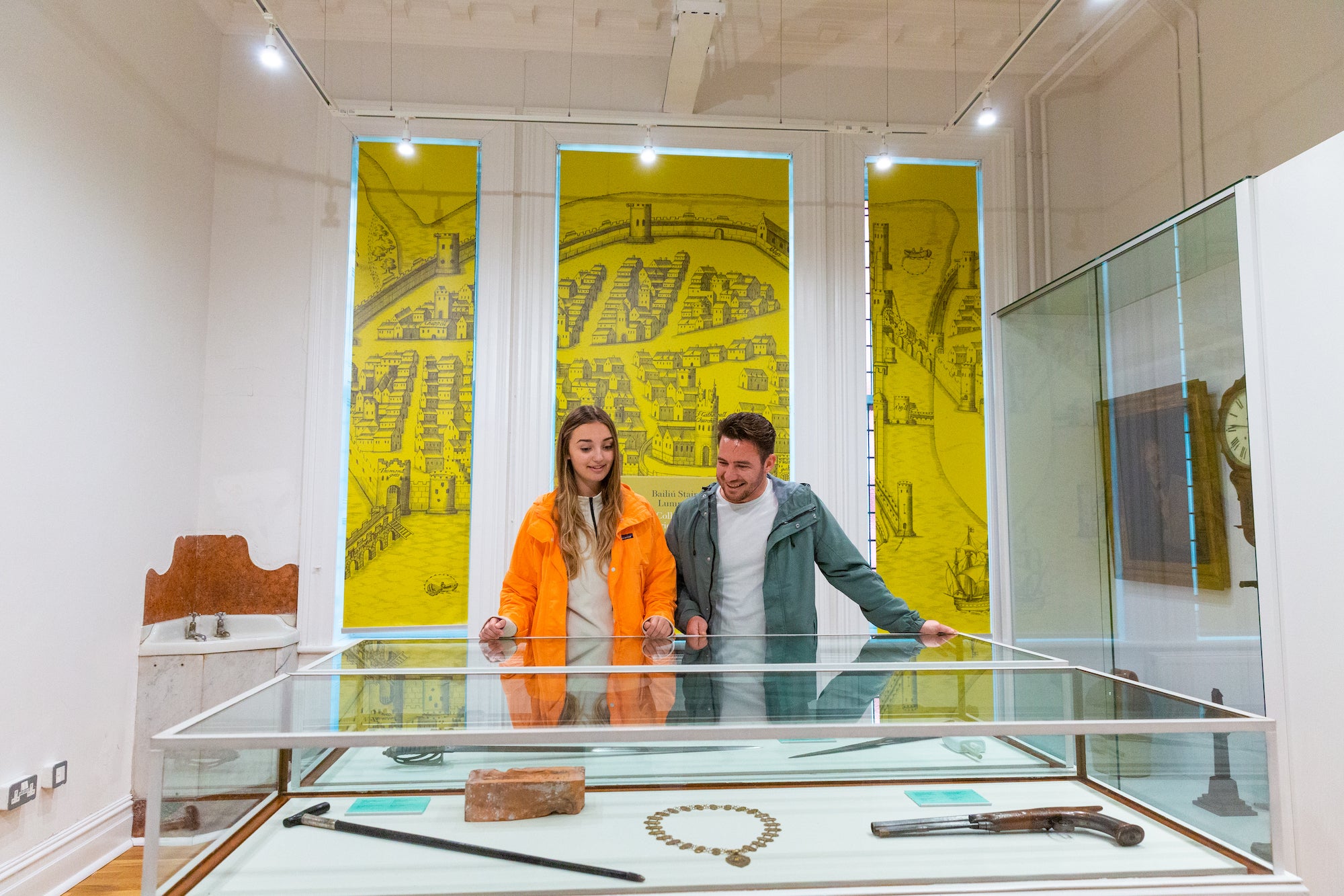 People at the Limerick City Museum in Limerick