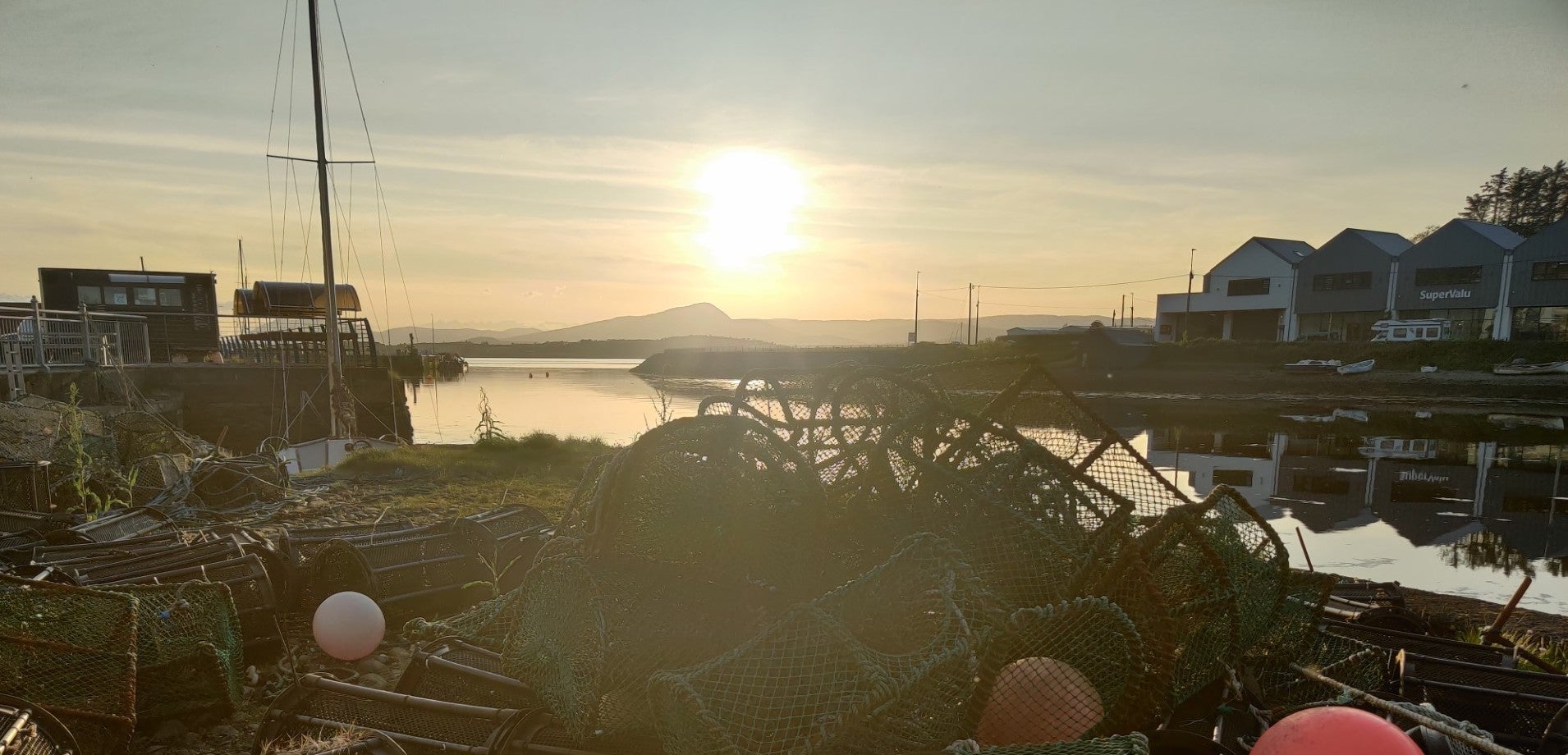 Sunset at Bantry Bay Harbour in County Cork.