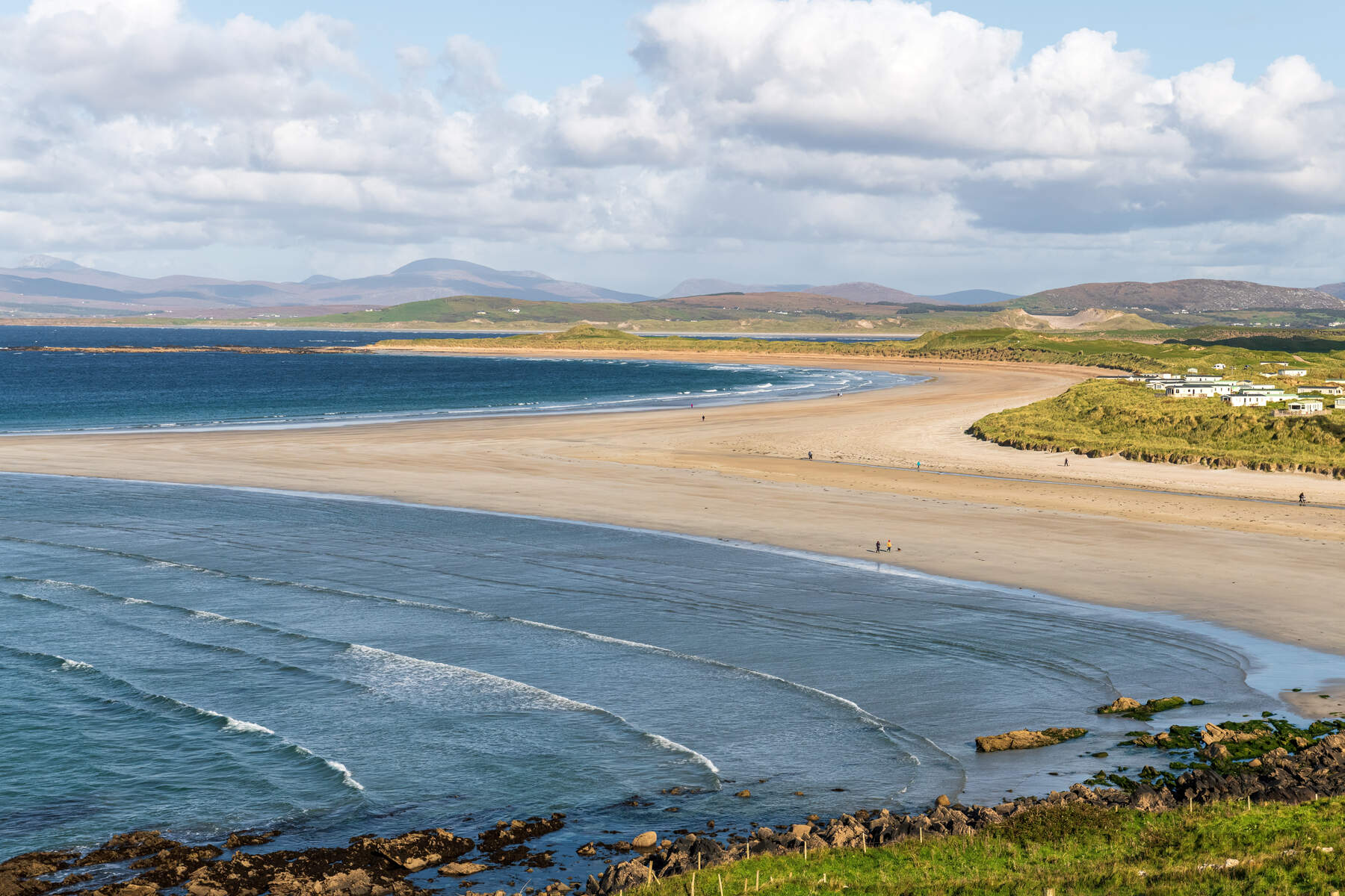 Aerial view of Narin-Portnoo Beach
