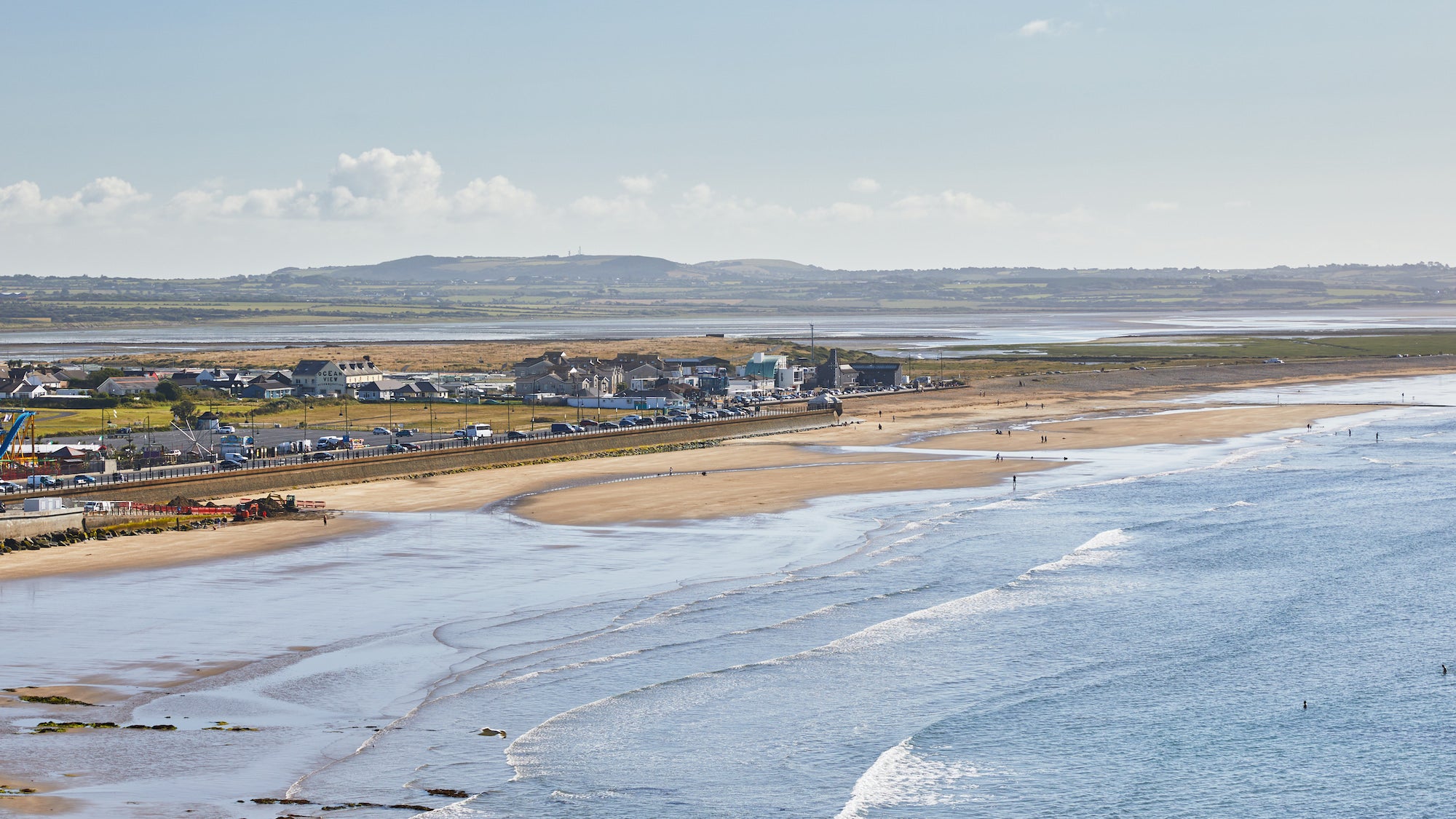 Aerial view of Tramore Beach, Co Waterford