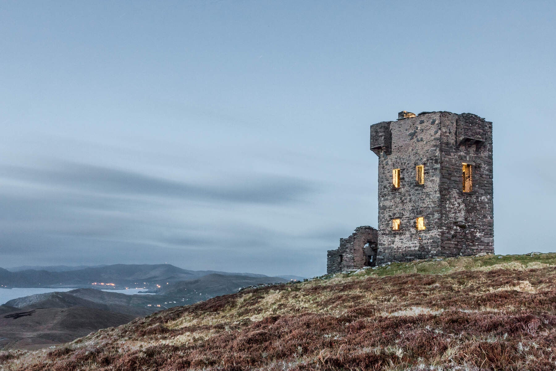Signal tower with sea view