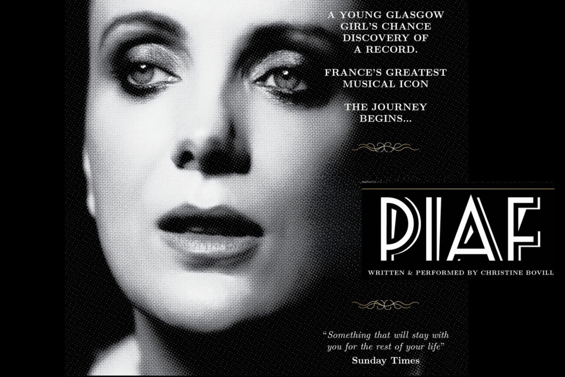 Image of PIAF The Paris Icon and the Glasgow girl