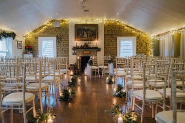 A view of the Wright's Anglers Rest wedding function room