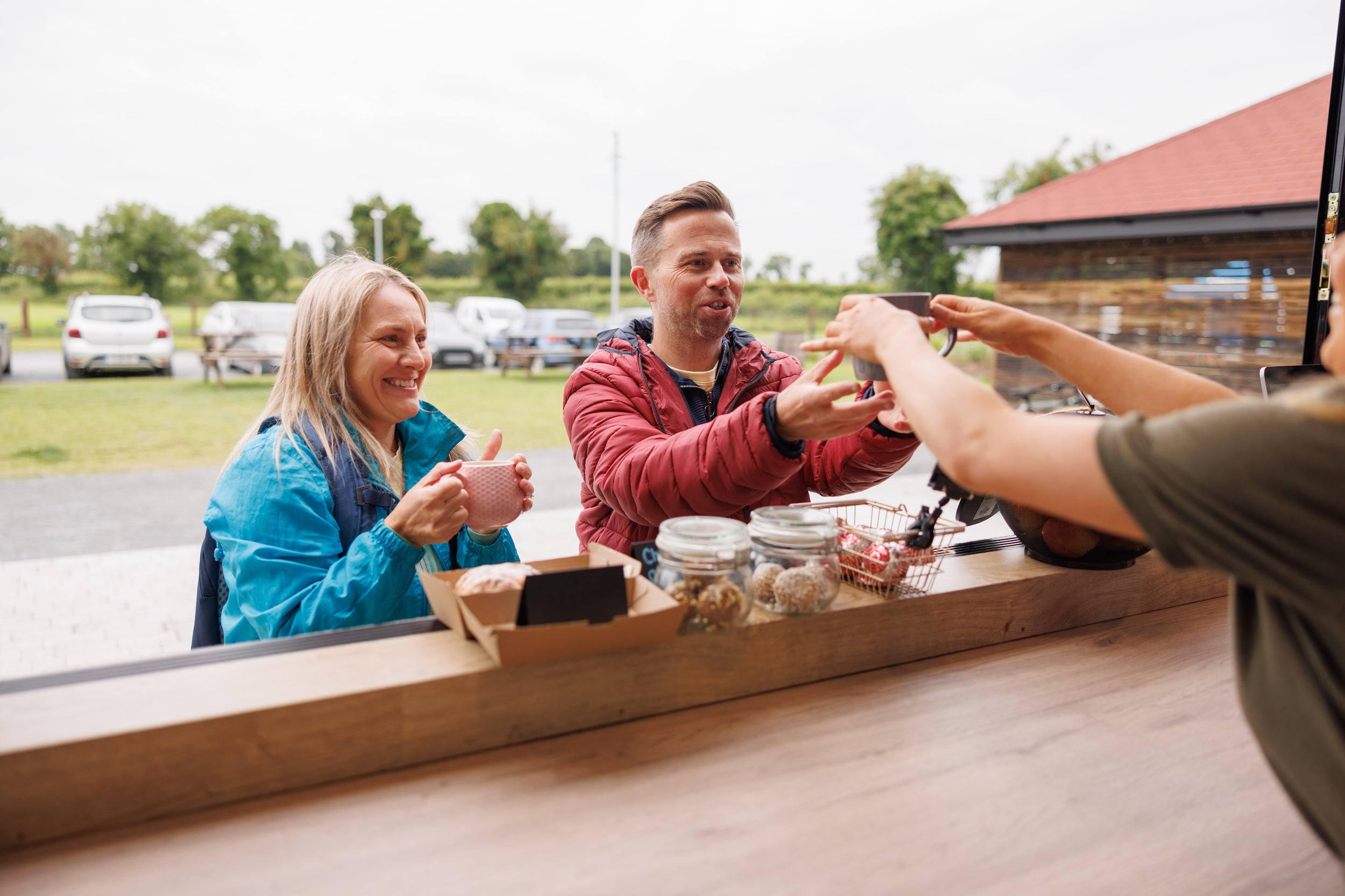 People ordering from the Park Beo Greenway Hub in Co Meath