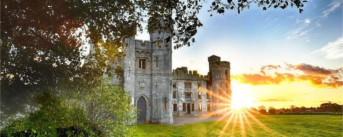 Ducketts Grove Walled Garden and Pleasure Grounds exterior of the castellated ruins