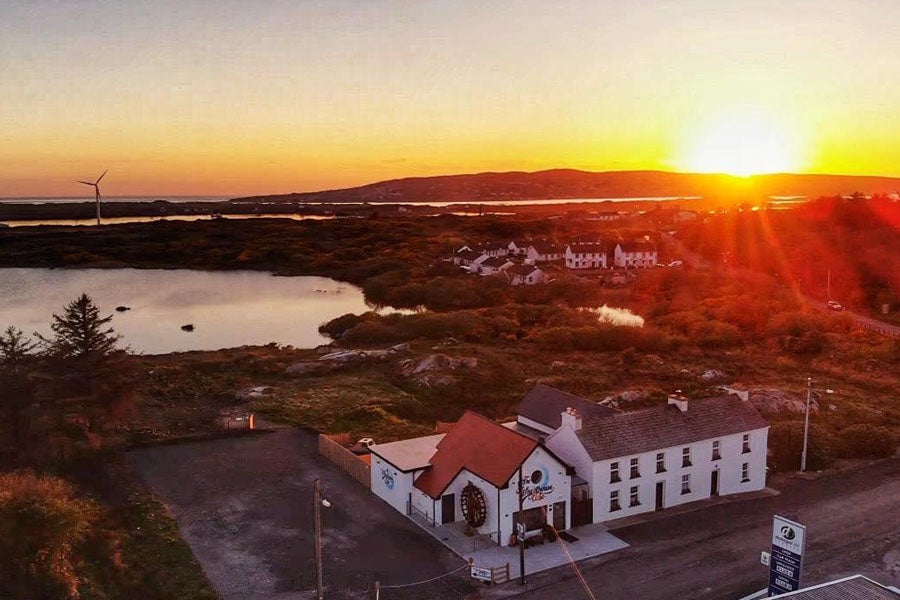 Sunset over The Wheelhouse Café