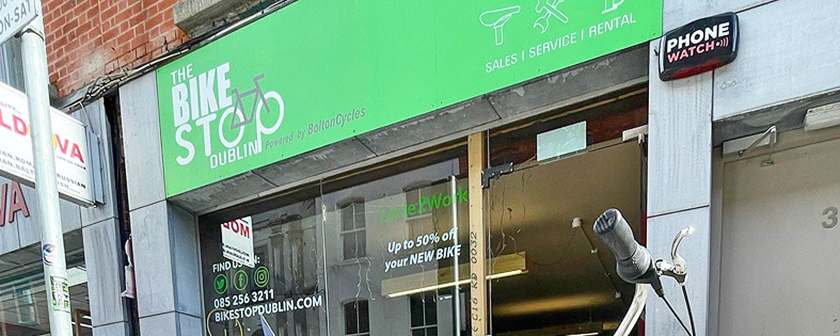 Bike Stop Dublin shop front
