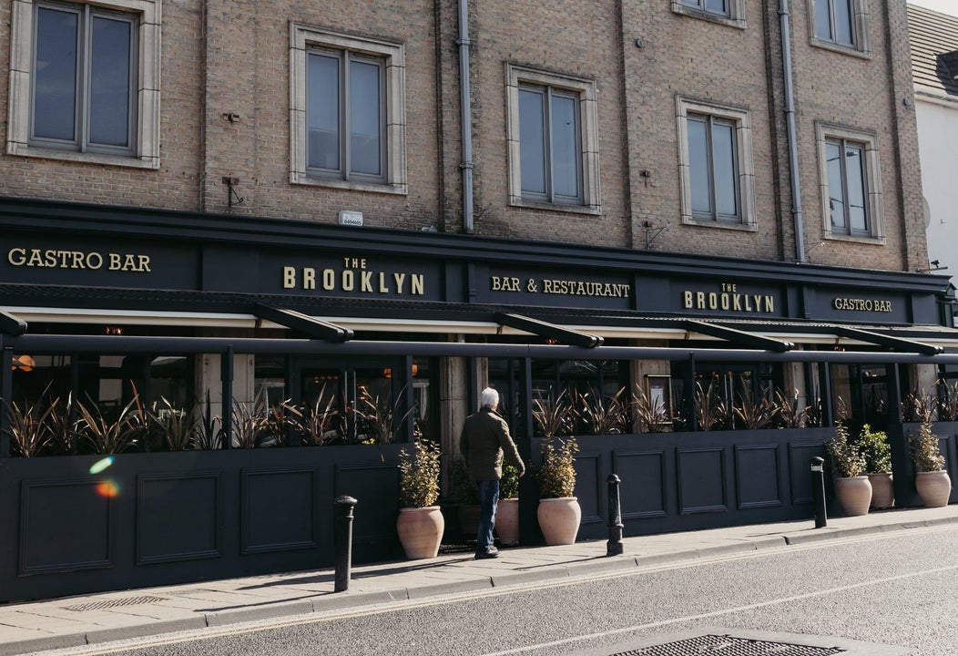 Exterior of a restaurant on a city street