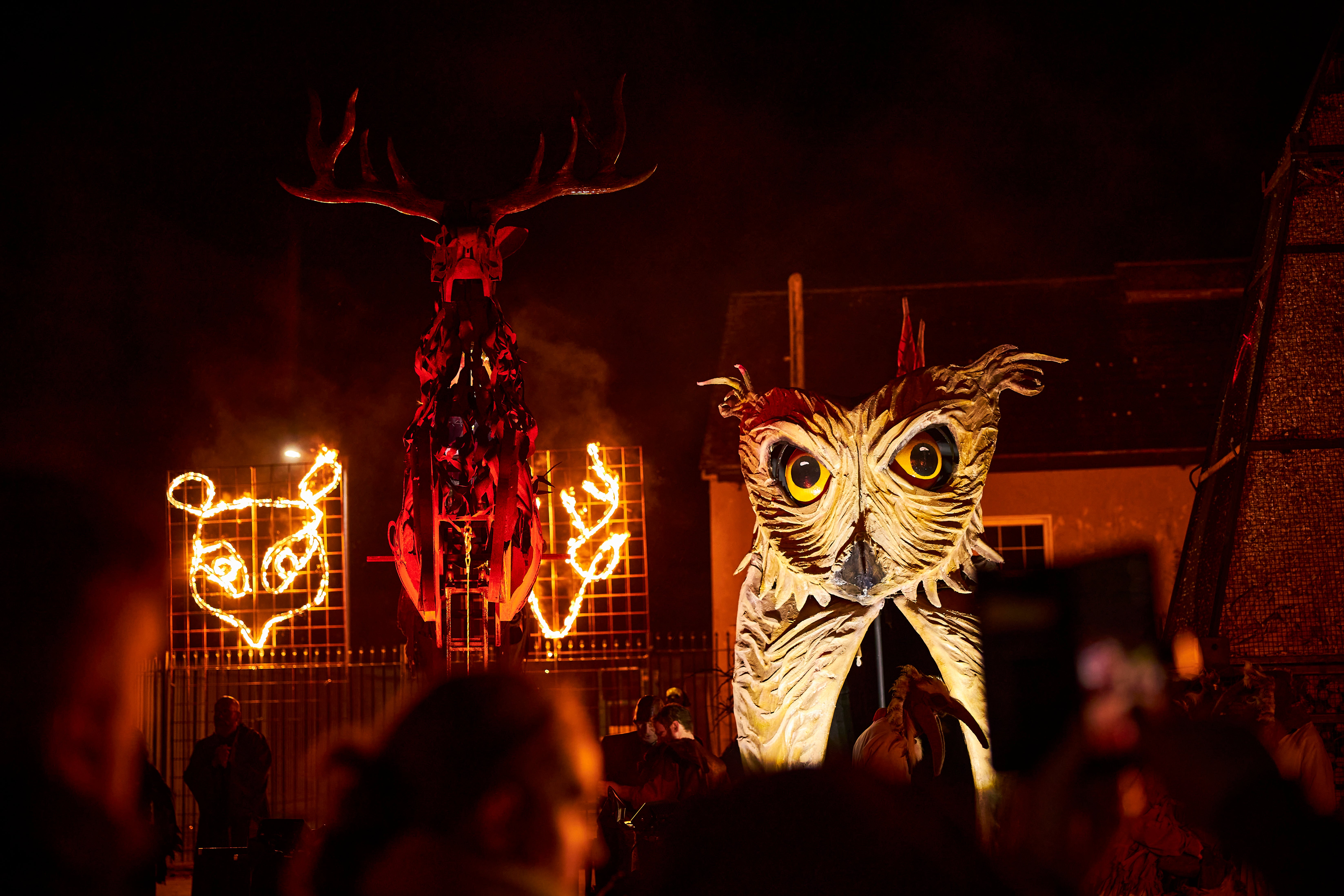 Fire displays at Samhain festival in Longford.