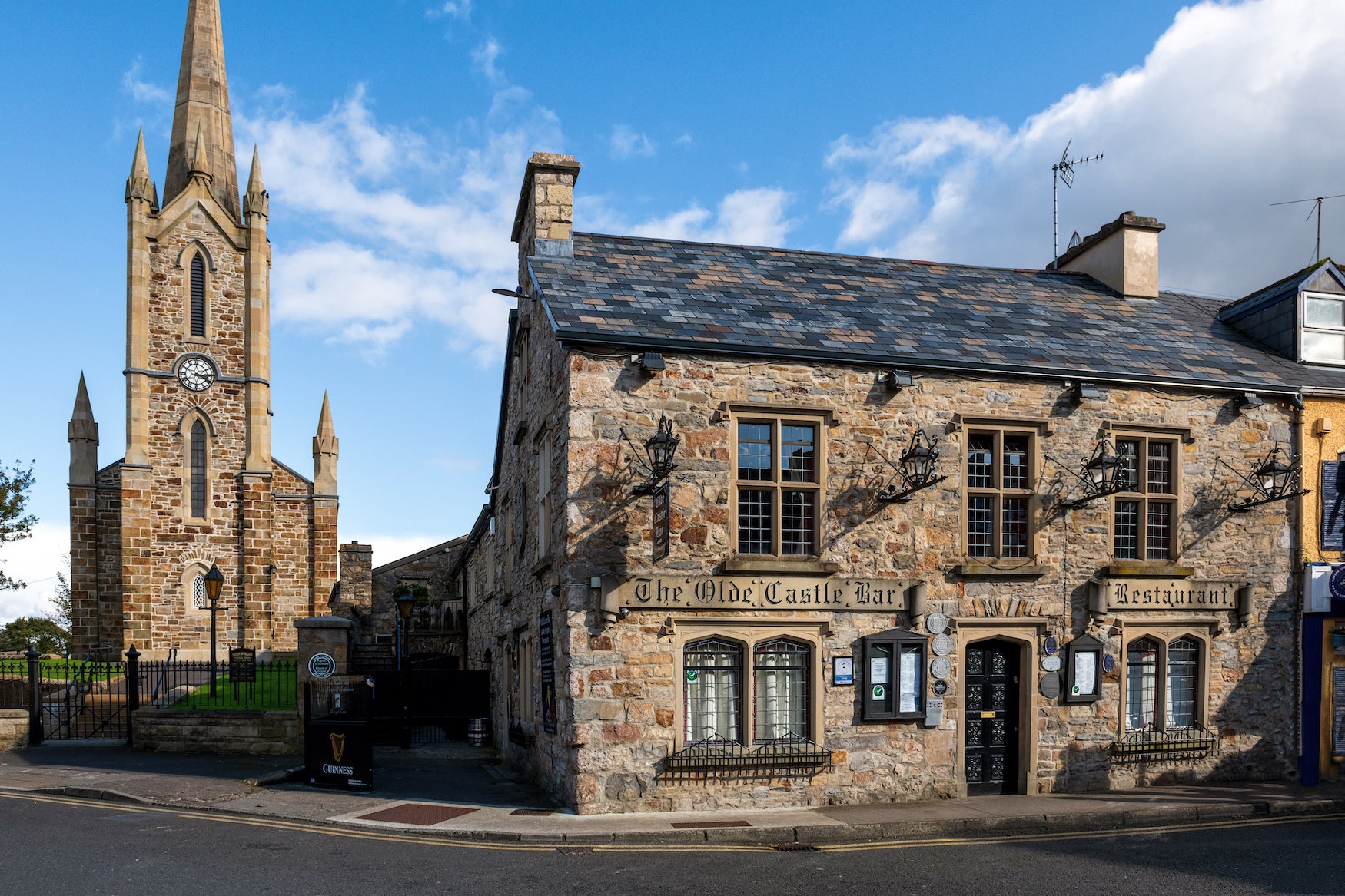 Exterior view of the Olde Castle Bar in Donegal town