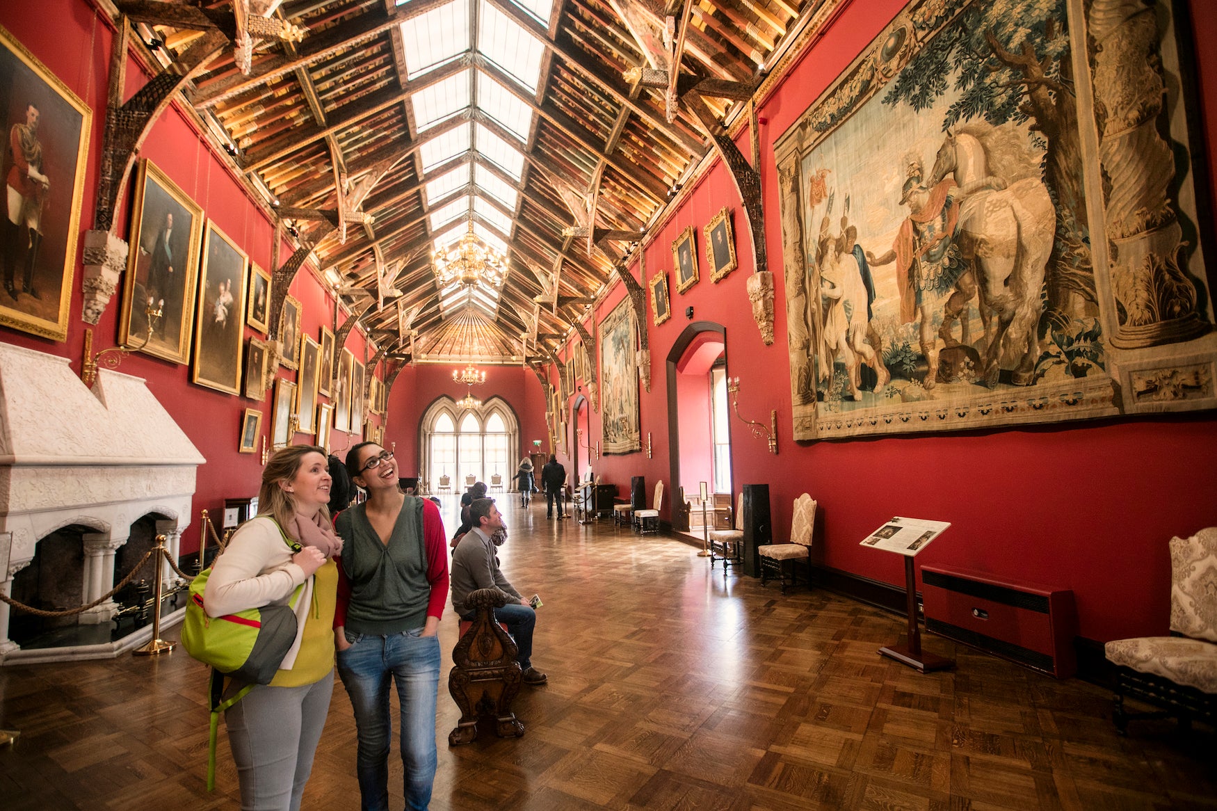 People in the Long Gallery in Kilkenny Castle