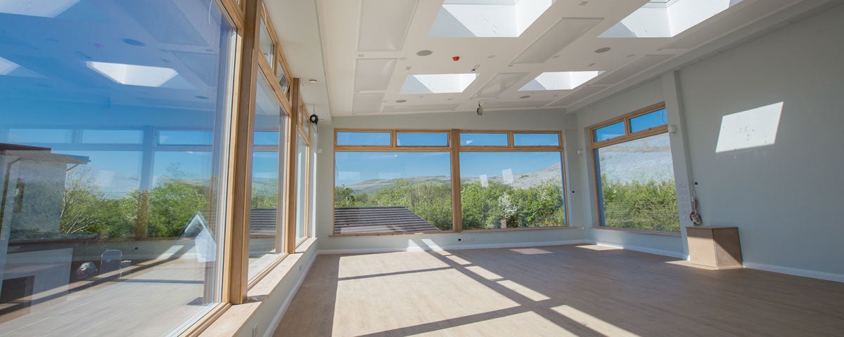 Burren Yoga Retreat sunlit interior