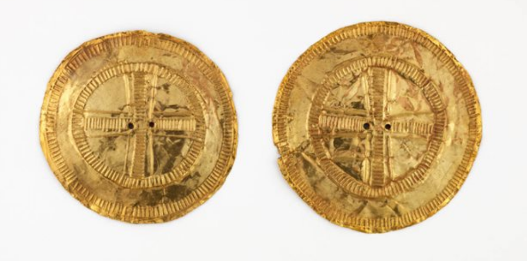 Pair of Gold Sun Discs, c. 2000 BC