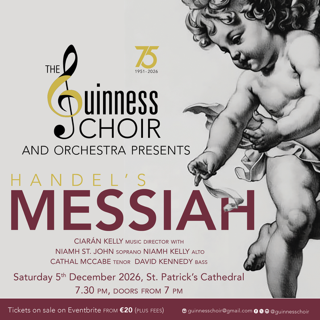 Flyer for Handel's Messiah, Guinness Choir
