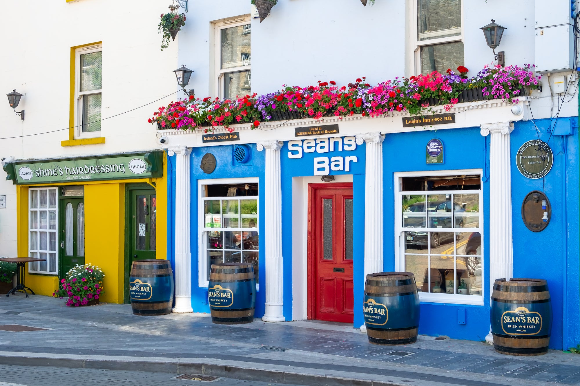 Exterior view of Sean's Bar in Co Westmeath