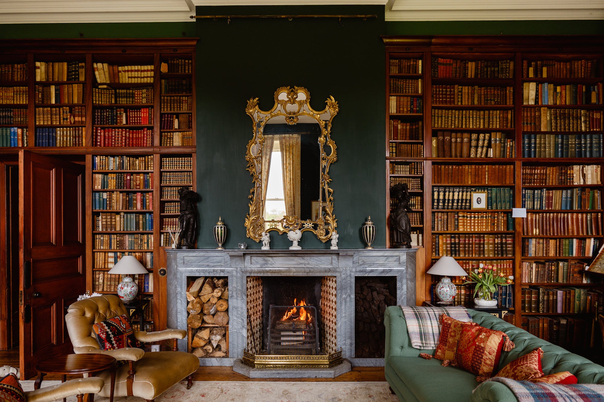 The sitting room in Clonalis House, Co Roscommon