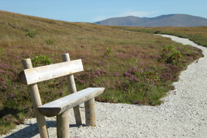 Image of seating area on walkway
