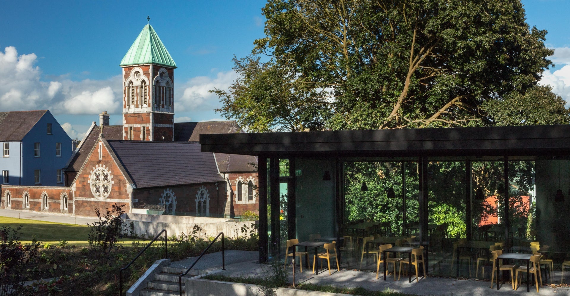 A view of the grounds of Nano Nagle Place and Good Day Deli Café