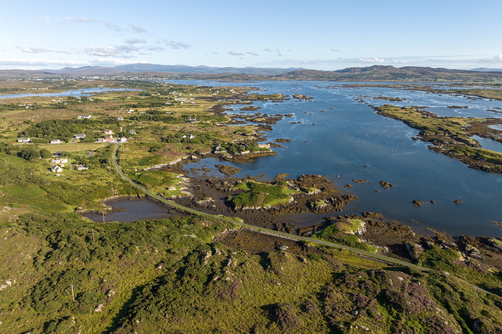 Aerial view of the Burtonport Railway Walk in Co Donegal