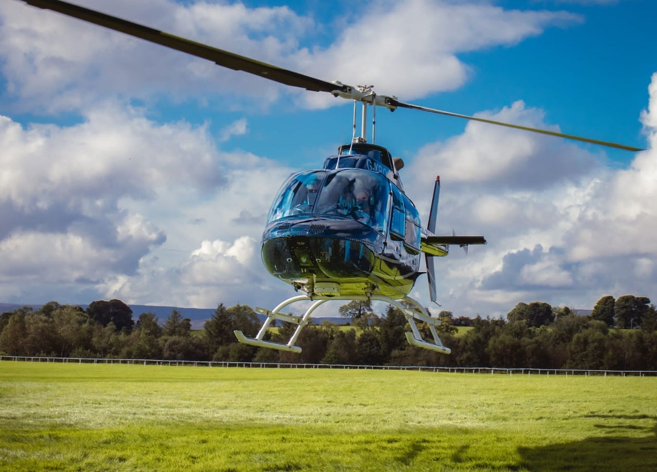 An Adventure 001 Helicopters Ireland helicopter taking off