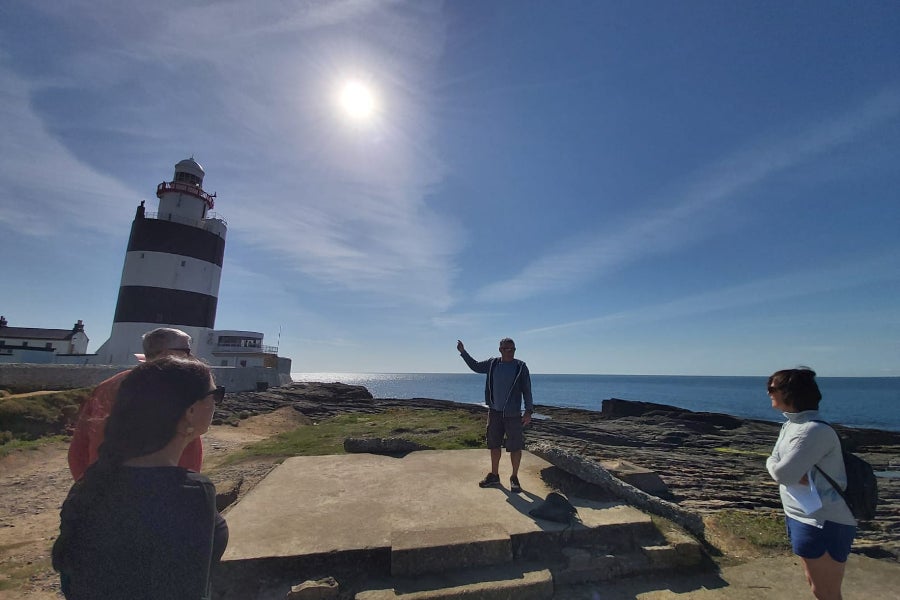 Tour group at the Hook Lighthouse