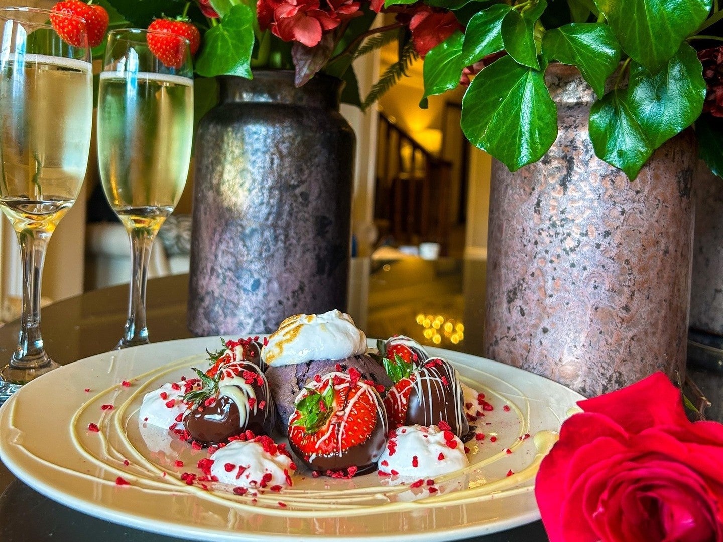 Prosecco and strawberries at The Killarney Royal Hotel in Co Kerry