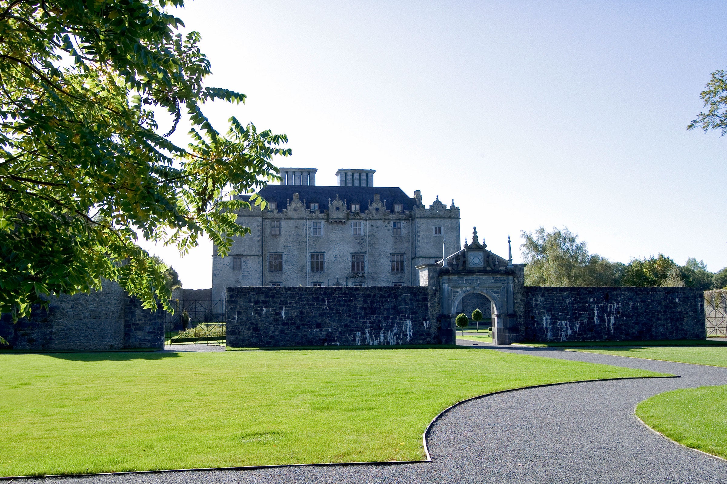 Sunny day at Portumna Castle and Gardens, Portumna, County Galway