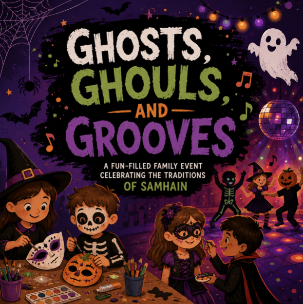 Young witches, wizards and monsters can enjoy creative workshops including mask-making, costume design, face painting and special effects makeup before dancing the evening away