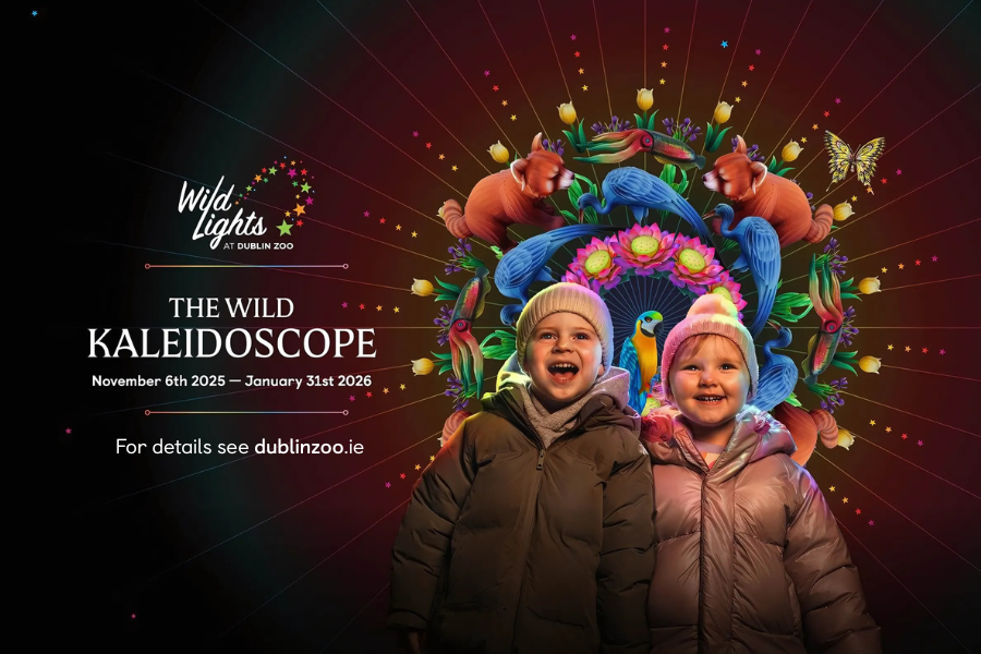 From November 6th, 2025 to January 31st 2026, Wild Lights returns to Dublin Zoo with its most dazzling theme yet. Step into The Wild Kaleidoscope at Dublin Zoo this winter to explore 13 kaleidoscopic zones bursting with vibrant colour.