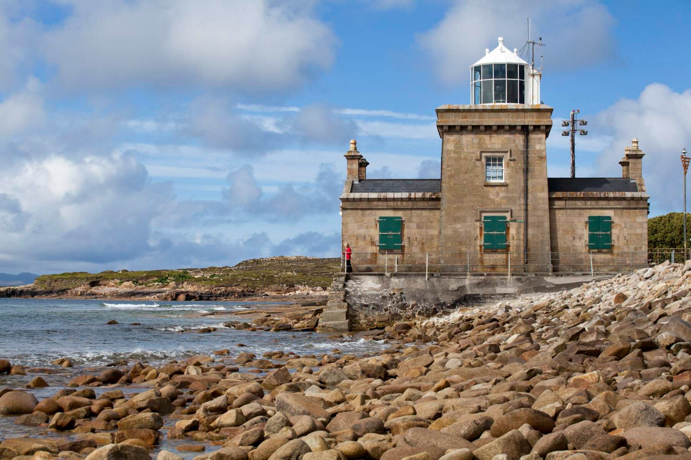 Lighthouse at Blacksod Harbour in County Mayo.