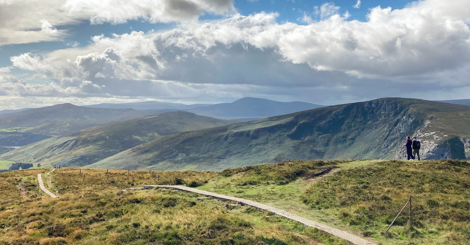 Hikers in Wicklow Mountains National Park, Co Wicklow