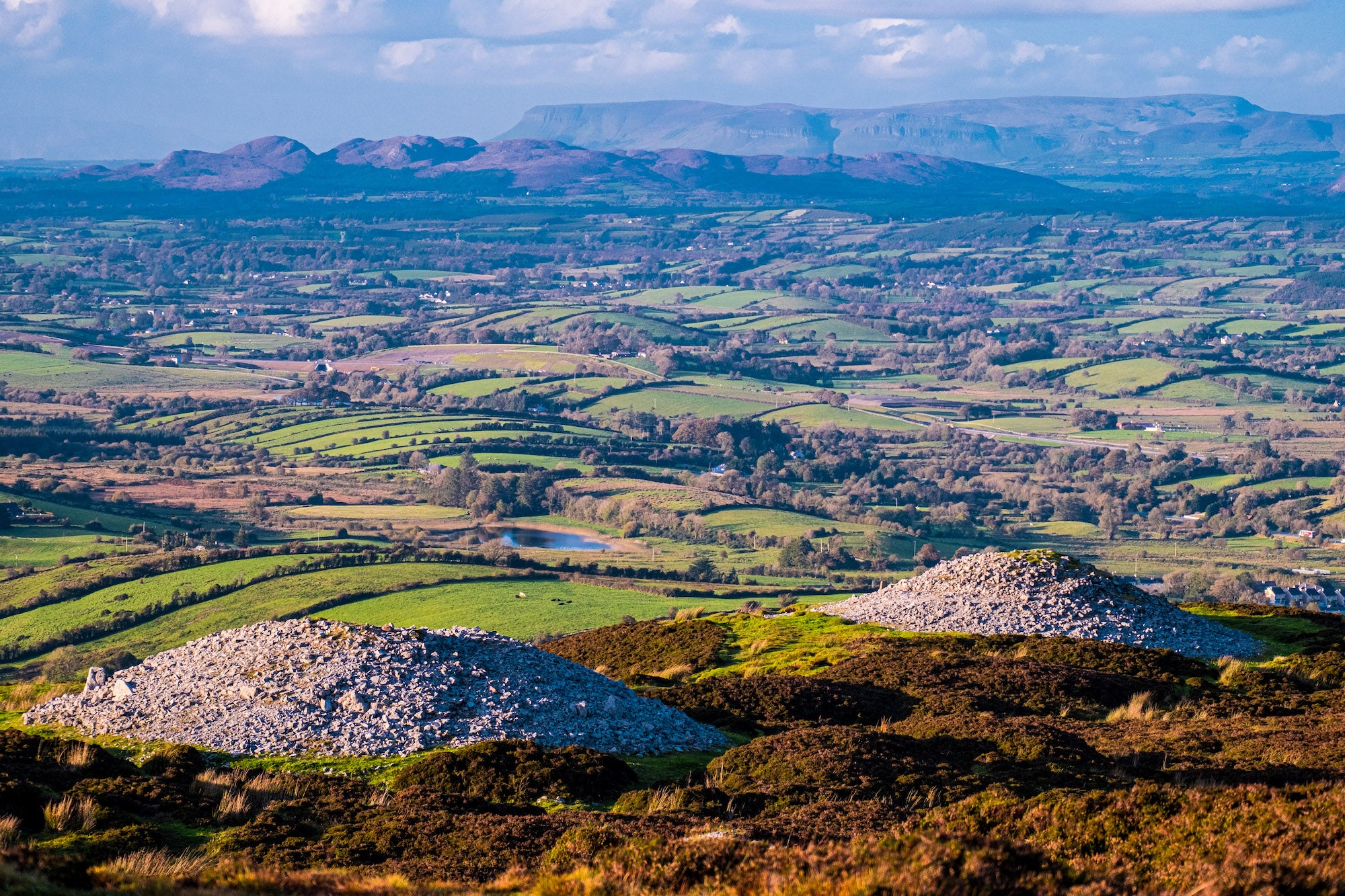 Neolithic tombs in Carrowkeel in Sligo.