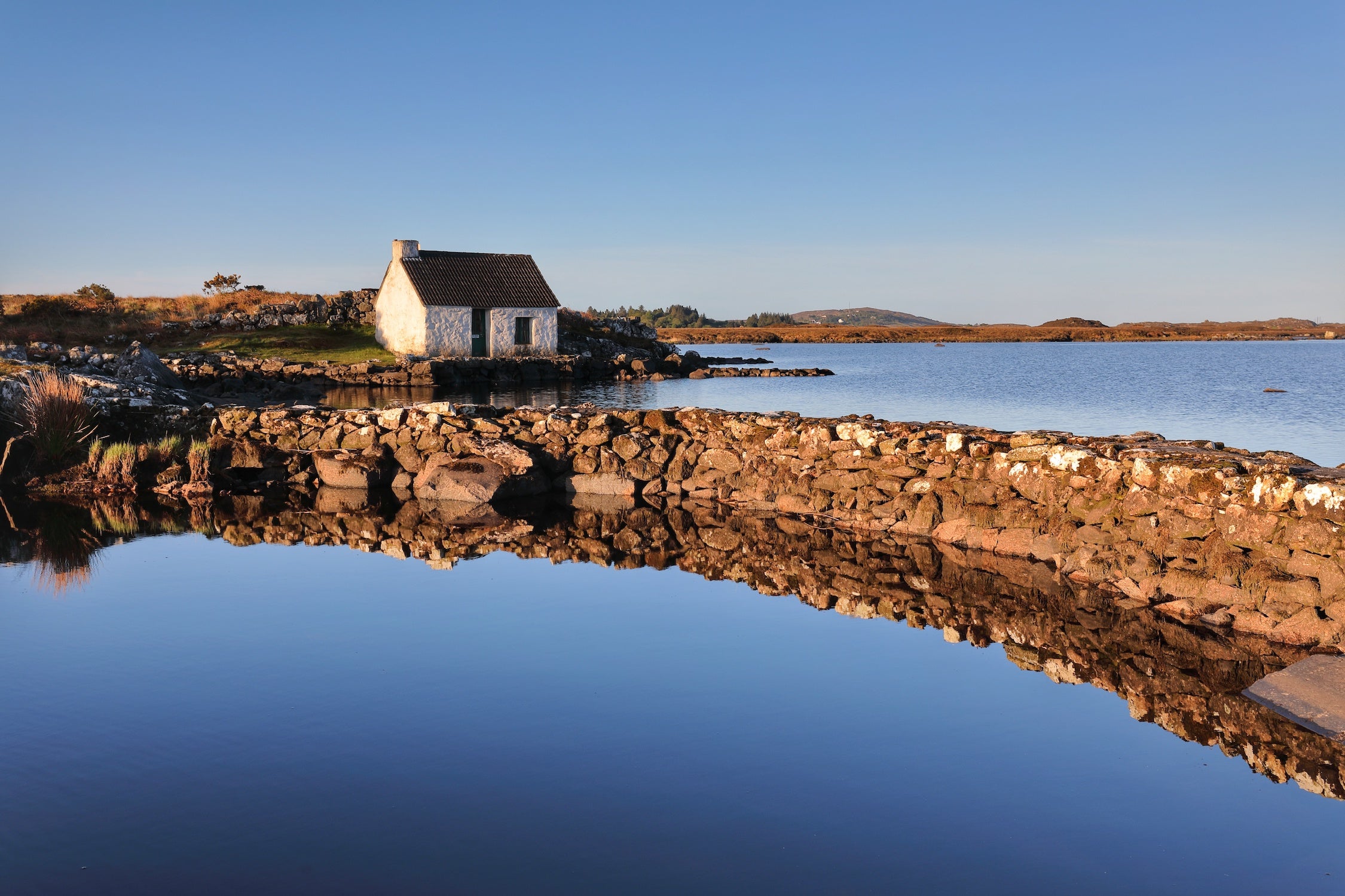 Fisherman's Hut in Screebe in Co Galway